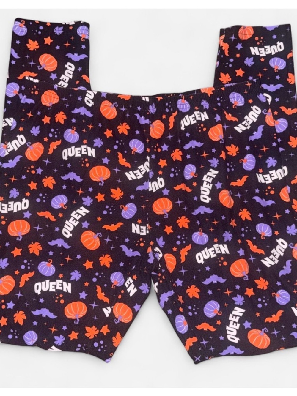 Halloween Queen Pajama pants or leggings- Purple & Orange
